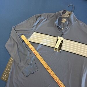 Callaway Opti-Dri 1/4 Zip Mens XL Slate Blue Golf Pullover Jacket UPF - New